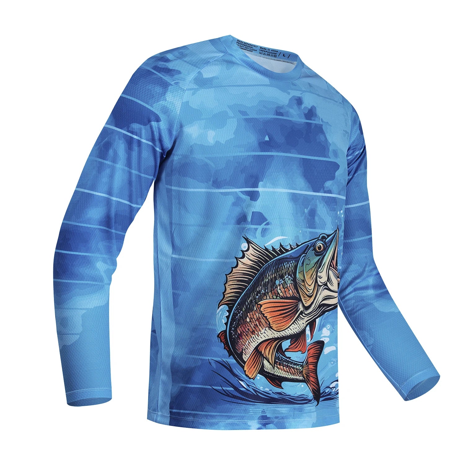 2024 New Summer Men's Fishing Shirts High Performance Clothing Fishing Tops Breathable Fishing Shirt Long Fishing Clothes