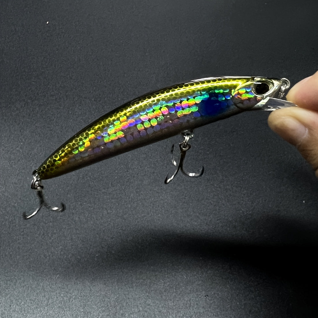 3-Pack Lure Fishing Baits, ABS Material, Mixed Color, Ideal for Bass, Trout, Catfish, Mackerel, and More, Perfect for New Year Angling