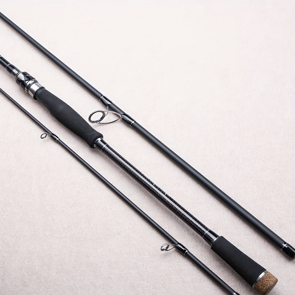 FishingFans Medium-Heavy Action Trolling Fishing Rod - 2.7m/3.0m/3.3m Portable High-Carbon Fast-Action Rod with Sensitive Tip & Ergonomic Handle for Trolling, Trawling, Catfish - Black