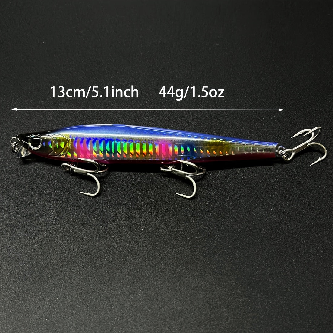 3pcs Isca Pesca Minnow Fishing Lures, 1.5oz Heavy Weight Sinking Jerkbaits, High-Refractive-Index Polymer, Longcasting Artificial Bait for Seabass Trout, Saltwater Sea Bass Plastic Tackle