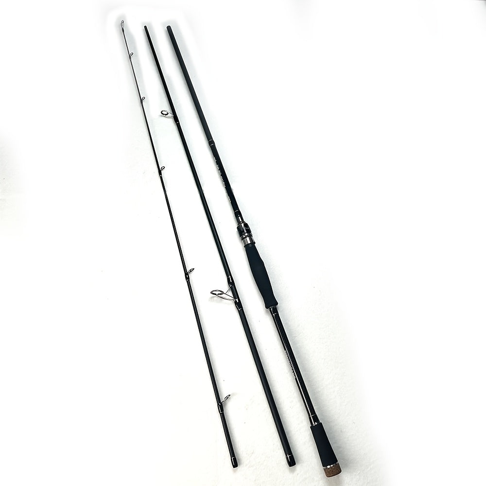 FishingFans Medium-Heavy Action Trolling Fishing Rod - 2.7m/3.0m/3.3m Portable High-Carbon Fast-Action Rod with Sensitive Tip & Ergonomic Handle for Trolling, Trawling, Catfish - Black