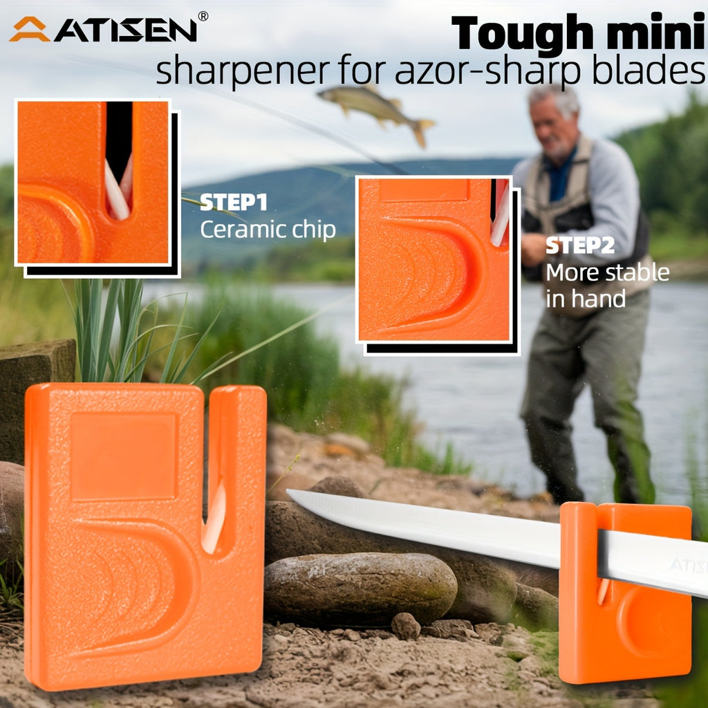 ATISEN Pro Stainless Steel Fishing Fillet Knife Set, Fish Lip Gripper, Perfect for Filleting, Boning, Frozen Bait, Perfect Valentine's & Christmas Gifts, Fishing Gear, Fishing Accessories, Fishing Knife, Fishing Scale Removal