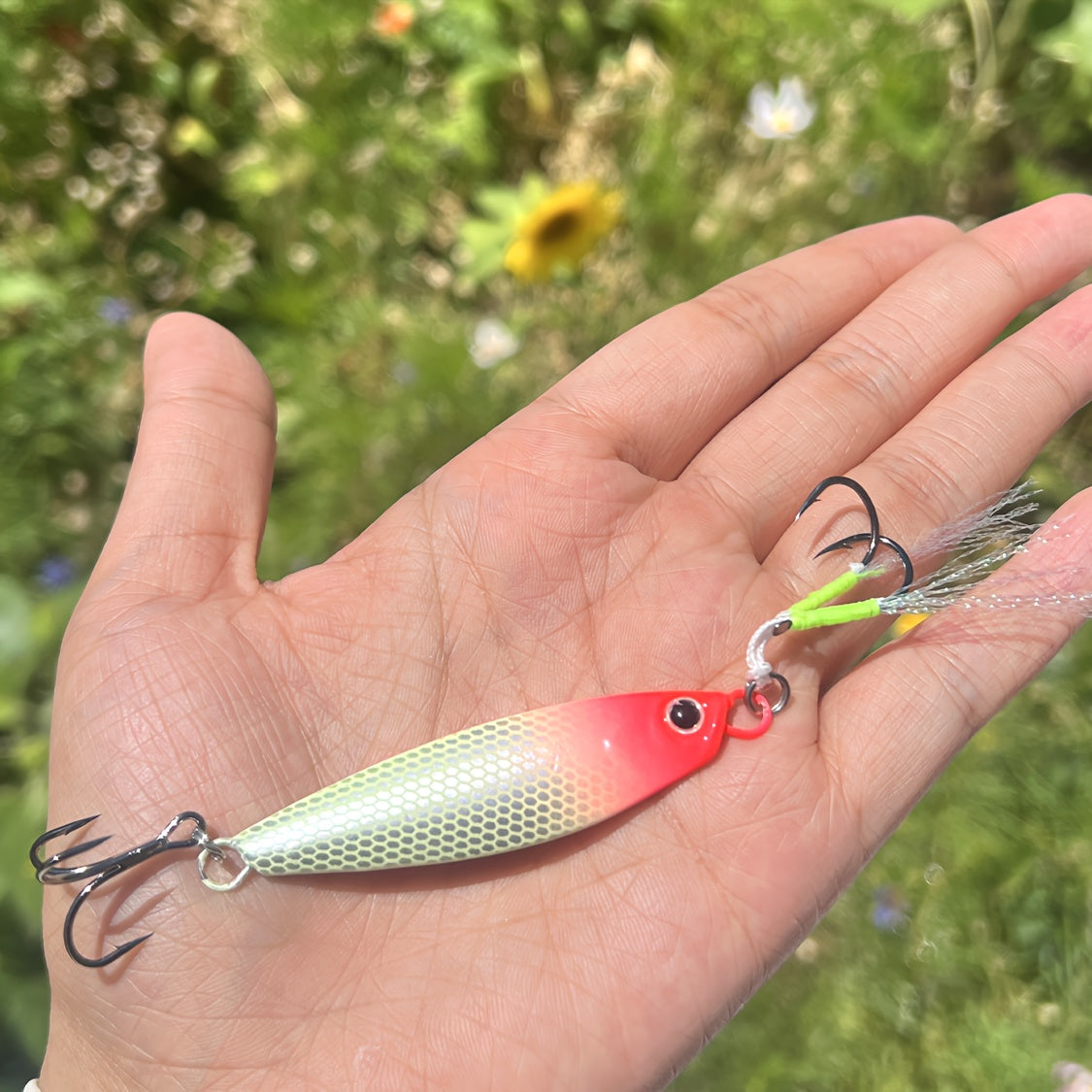 1set Glow-in-the-Dark Metal Jig Mixed Color Set, Saltwater Freshwater Fishing Bait with Realistic Scales and Silicone Skirt, Suitable for Night Fishing, Saltwater, Freshwater Bass, etc