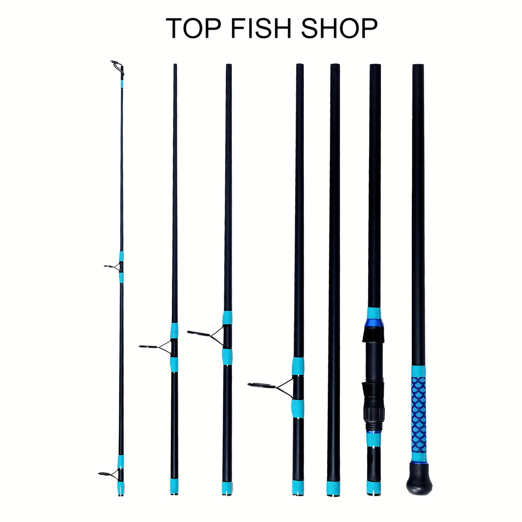 Top Portable Carbon Fiber Carp Fishing Rod, Surfing Rod, 3.6m/11.9ft, Ceramic Guide Ring, High Carbon Fiber, Strong Rod Body, Lightweight, Suitable for Various Waters Fishing, Insulated Material Handle, Comfortable Hand Feel