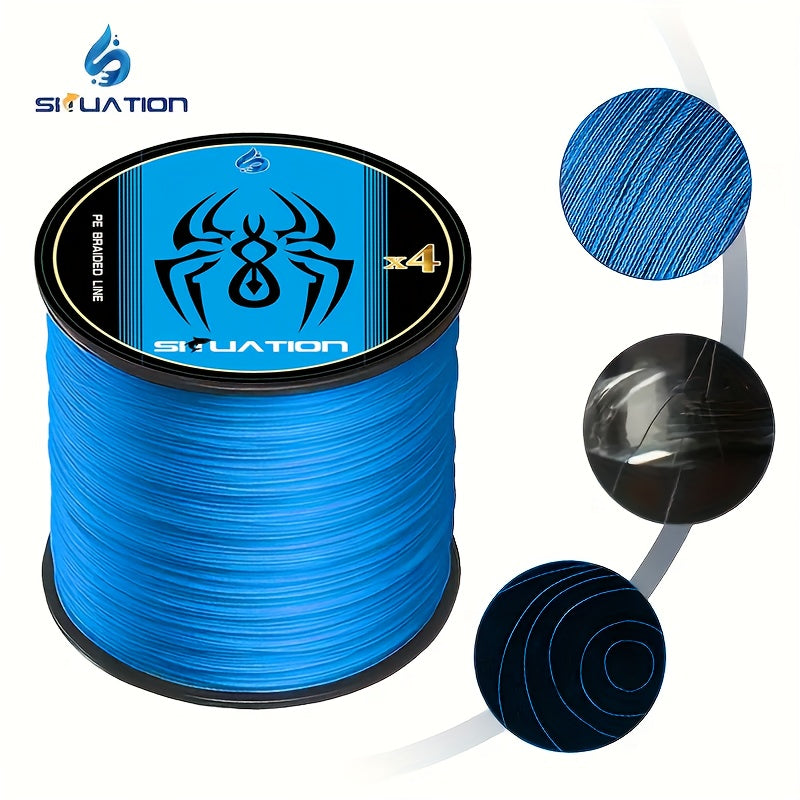 Ultimate PE Braided Fishing Line - 4x Blue, 300m/328yd, Strong & Smooth for Long Casting, Durable & Versatile for All Fish, Fishing Gear | Smooth Texture Line | Durable Fishing Line