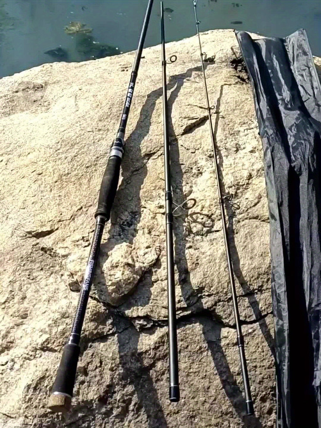 FishingFans Medium-Heavy Action Trolling Fishing Rod - 2.7m/3.0m/3.3m Portable High-Carbon Fast-Action Rod with Sensitive Tip & Ergonomic Handle for Trolling, Trawling, Catfish - Black