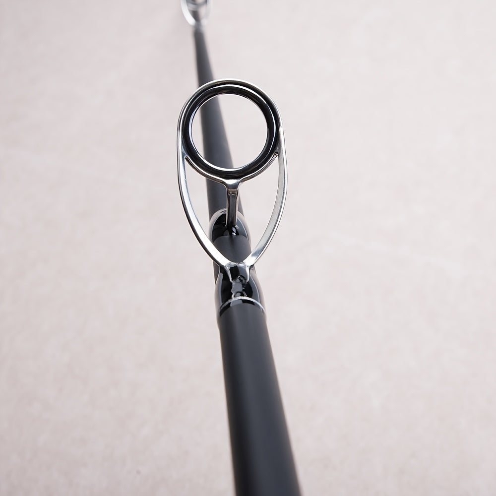 FishingFans Medium-Heavy Action Trolling Fishing Rod - 2.7m/3.0m/3.3m Portable High-Carbon Fast-Action Rod with Sensitive Tip & Ergonomic Handle for Trolling, Trawling, Catfish - Black