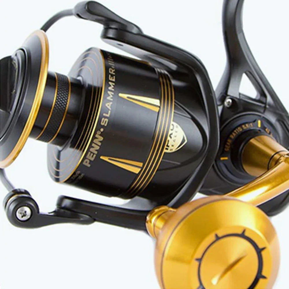 PENN SLAMMER III SLAIII 3500-10500 Spinning Fishing Reel 6+1BB Full Metal Body CNC Gear IPX6 Sealed Saltwater Reels