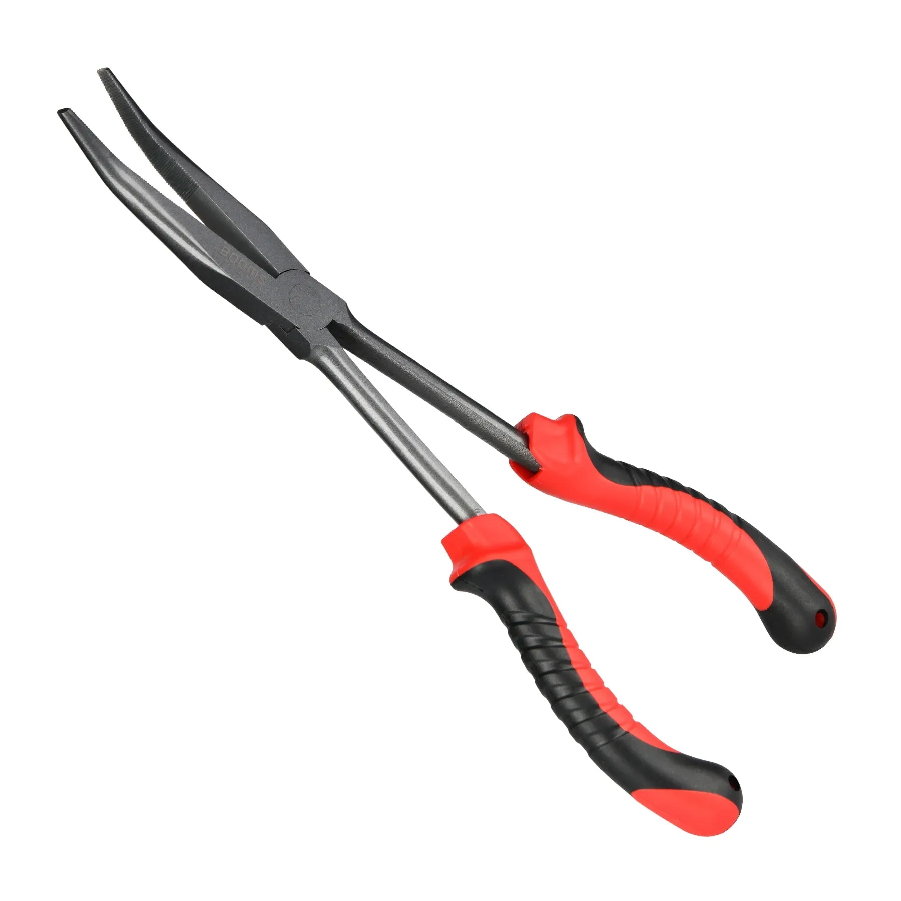 Booms Fishing F05 Fishing Pliers 28cm Long Nose Fish Hook Remover Anti-loss Hanging Lanyard Carbon Steel Saltwater Tackle Tool