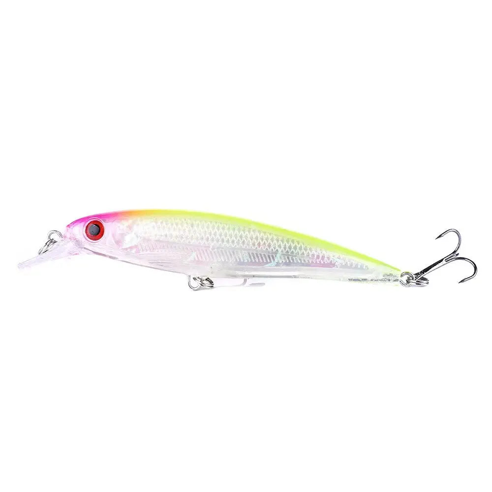 Rooblinos 1PCS New Pesca Fishing Lures Laser Minnow Hard Bait 110mm 13g Slowly Sinking Quality Professional Crankbait Jerkbait