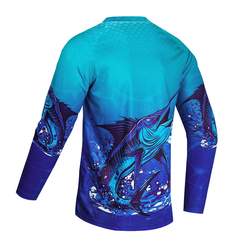2024 New Summer Men's Fishing Shirts High Performance Clothing Fishing Tops Breathable Fishing Shirt Long Fishing Clothes