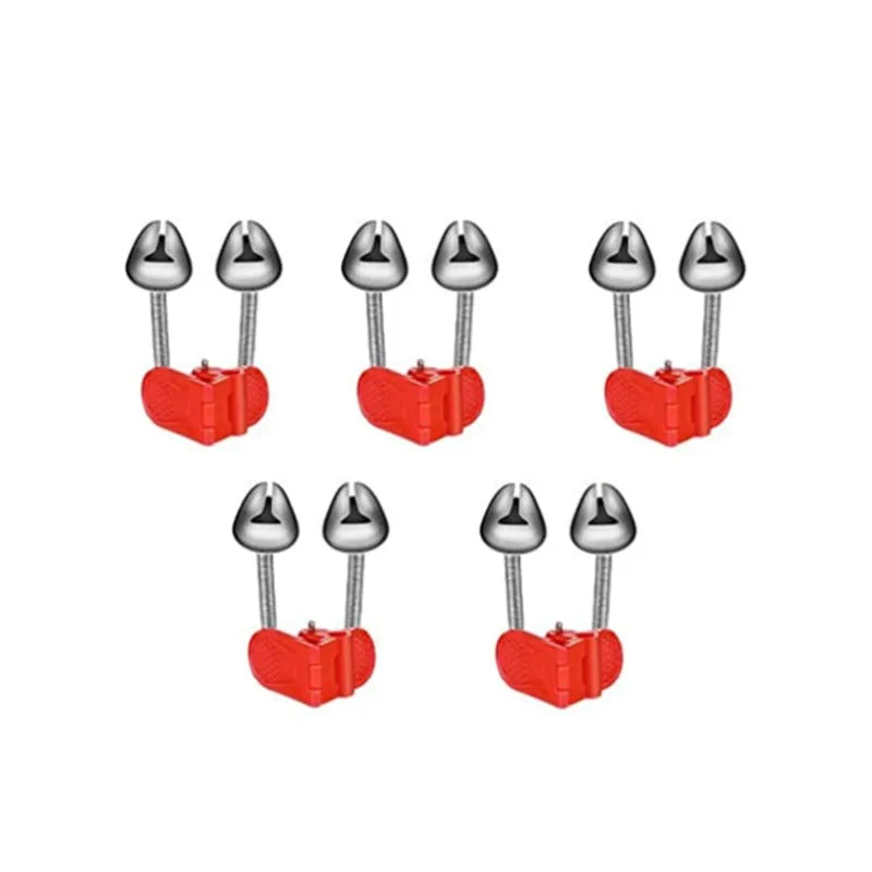 Plastic Fishing Bells Clips Night Fishing Rod Fish Bite Bait Alarm Indicator with Dual Alert Bells Outdoor Fishing Rod Tip Clips