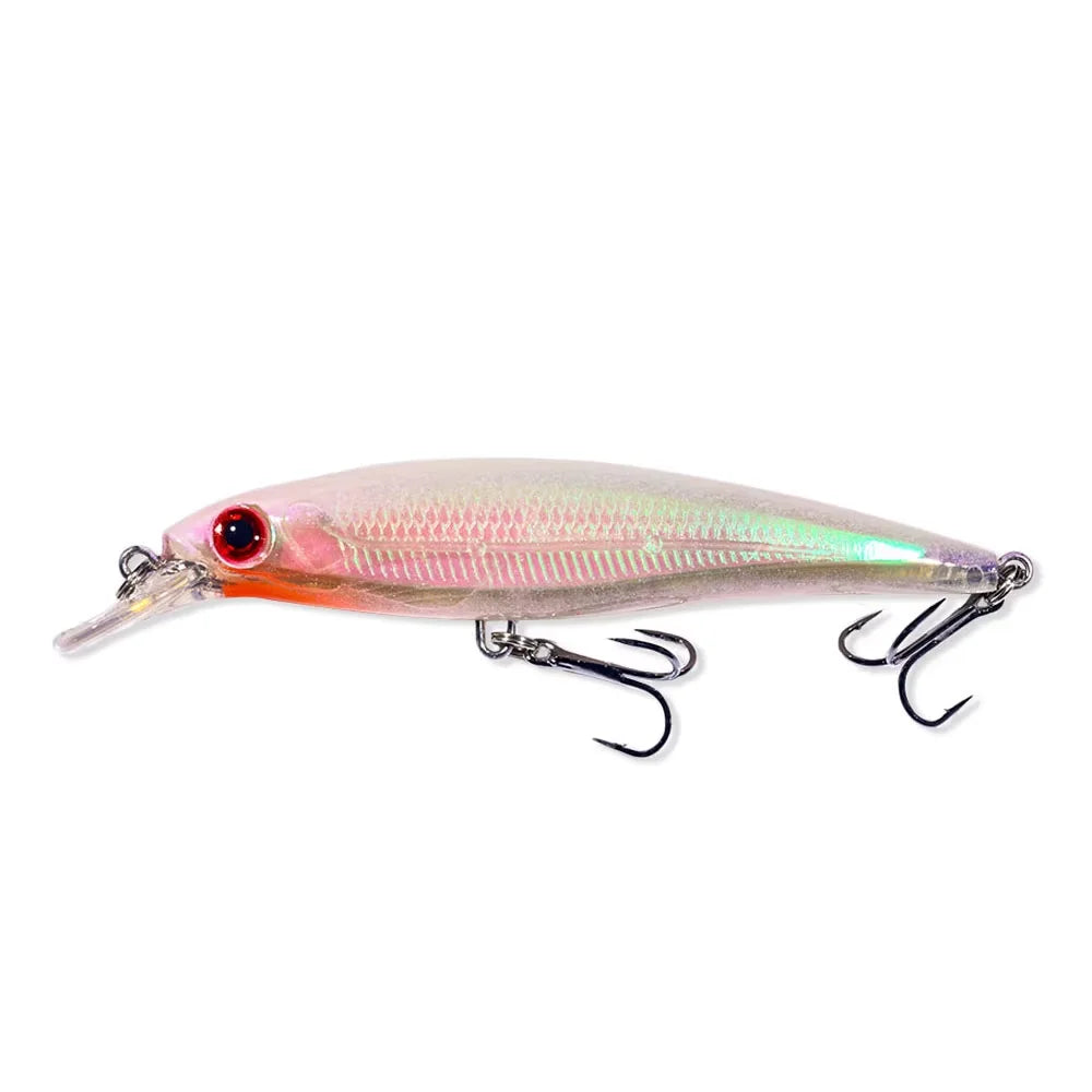 Rooblinos 1PCS New Pesca Fishing Lures Laser Minnow Hard Bait 110mm 13g Slowly Sinking Quality Professional Crankbait Jerkbait