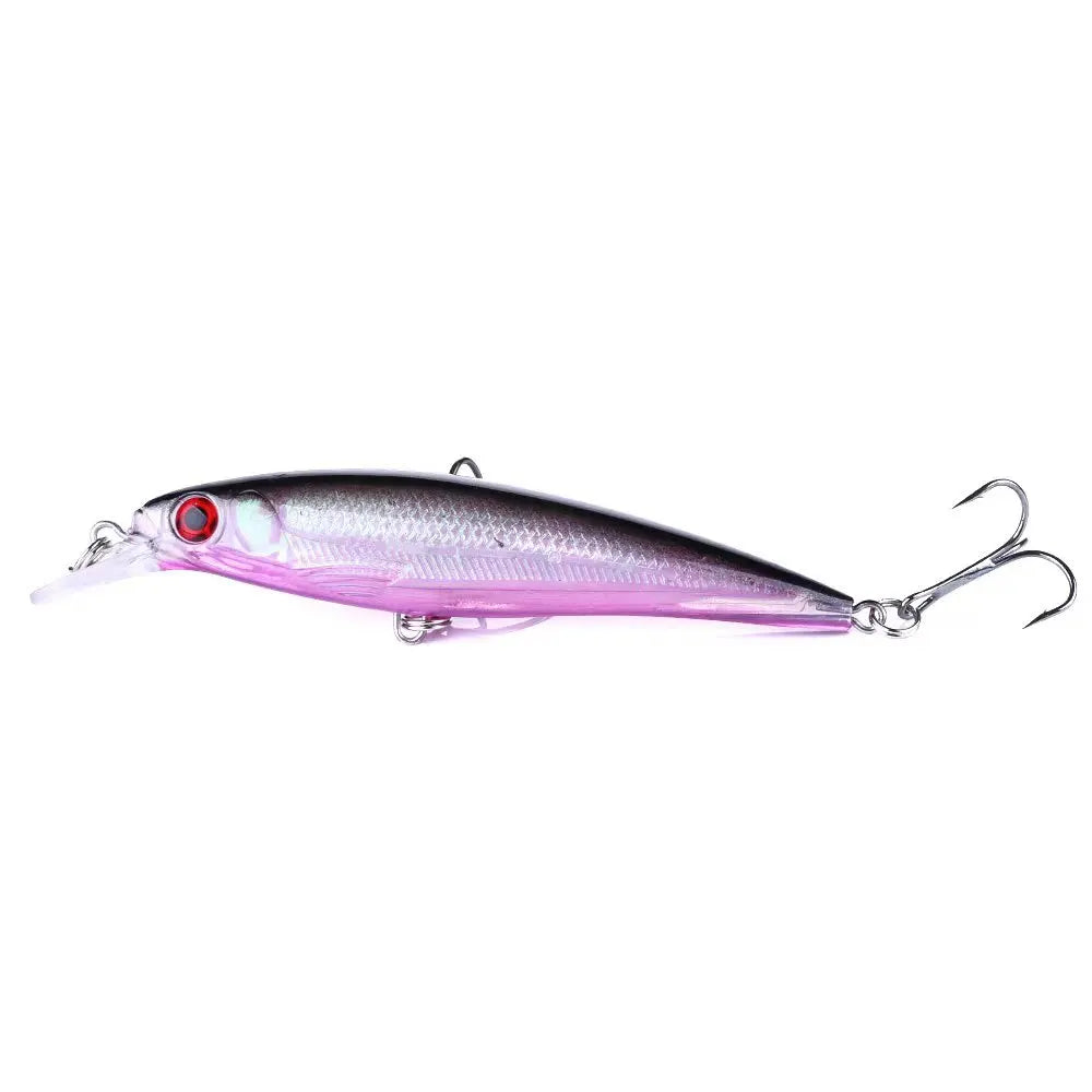 Rooblinos 1PCS New Pesca Fishing Lures Laser Minnow Hard Bait 110mm 13g Slowly Sinking Quality Professional Crankbait Jerkbait