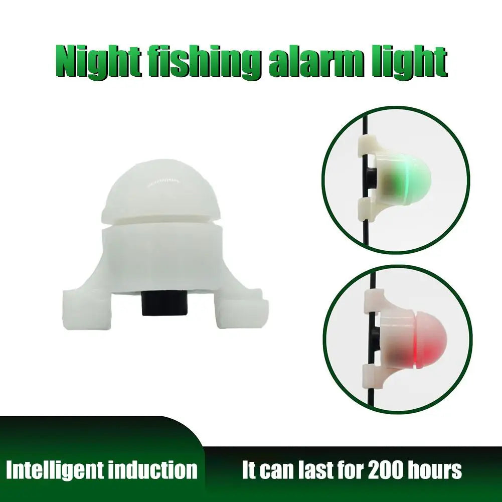 LED Night Fishing Alarm Light Fishing Bite Rod Tip Clip Bell Smart Reminder Bite Alarm for Outdoor Daytime Night Fishing