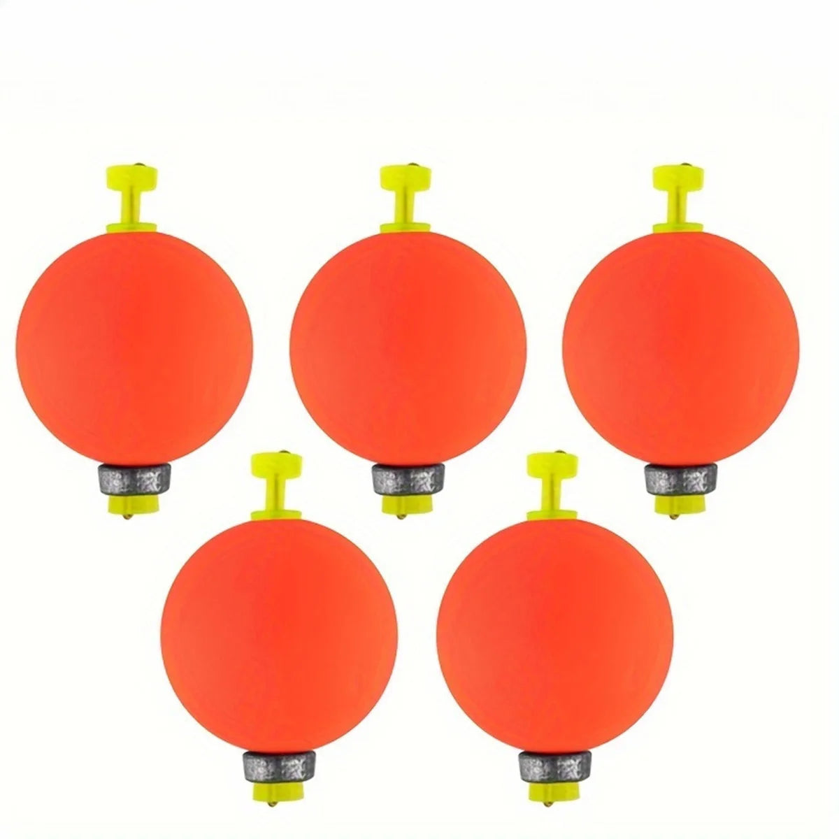 Fishing Bobbers Floats  Foam Snap on Float Weighted Bobbers  Fishing Push Button Snap-on Bobbers Spring Oval Fishing Floats