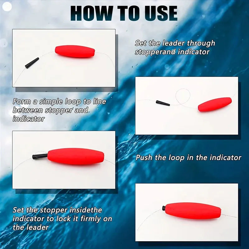 Santee Rig Slip Floats – Durable Foam Peg Bobbers for Catfish & Crappie