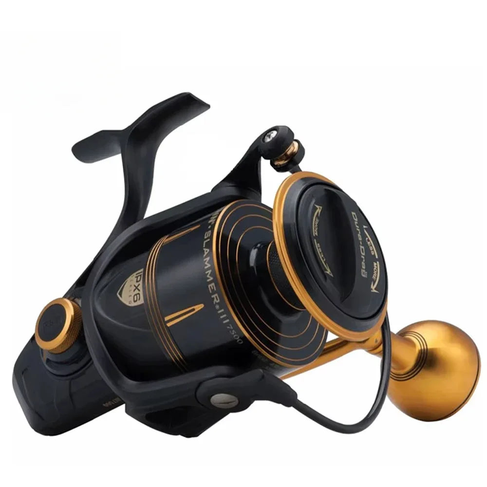 PENN SLAMMER III SLAIII 3500-10500 Spinning Fishing Reel 6+1BB Full Metal Body CNC Gear IPX6 Sealed Saltwater Reels