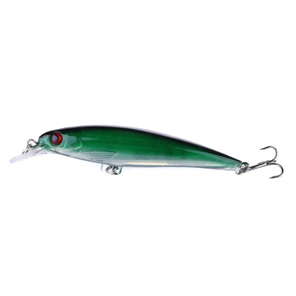 Rooblinos 1PCS New Pesca Fishing Lures Laser Minnow Hard Bait 110mm 13g Slowly Sinking Quality Professional Crankbait Jerkbait