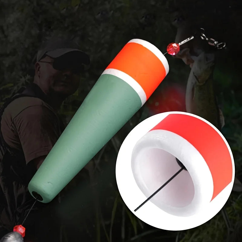4pcs Fishing Floats Rigs Popping Corks for Saltwater Freshwater Rattle Weighted Bobbers Fishing Tackle 2/3/4/5in Colored Float