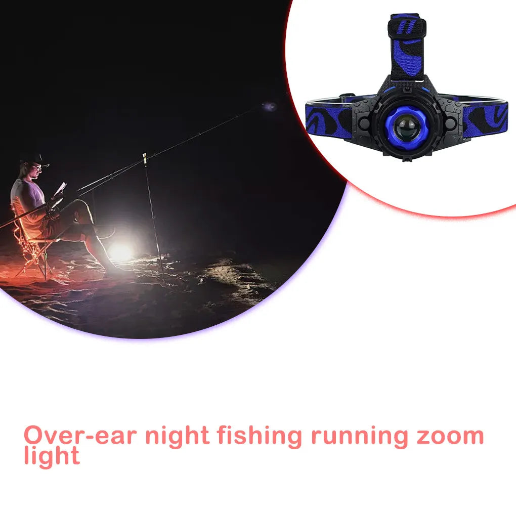 lamp Strong Rechargeable FlashlightPowerful Outdoor Waterproof light Battery Fishing Torch Frontal Climb