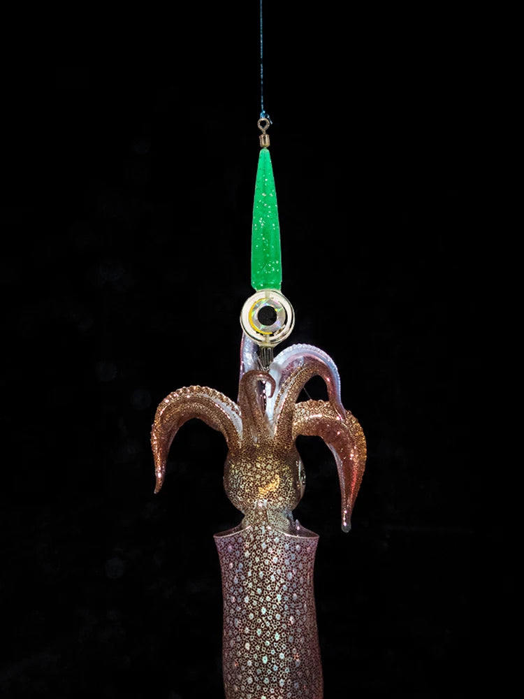 Fish Lure Light with Hook High Brightness Display LED Sea Glowing Fishing Squid Octopus Lamp Fishing Tackle Gear