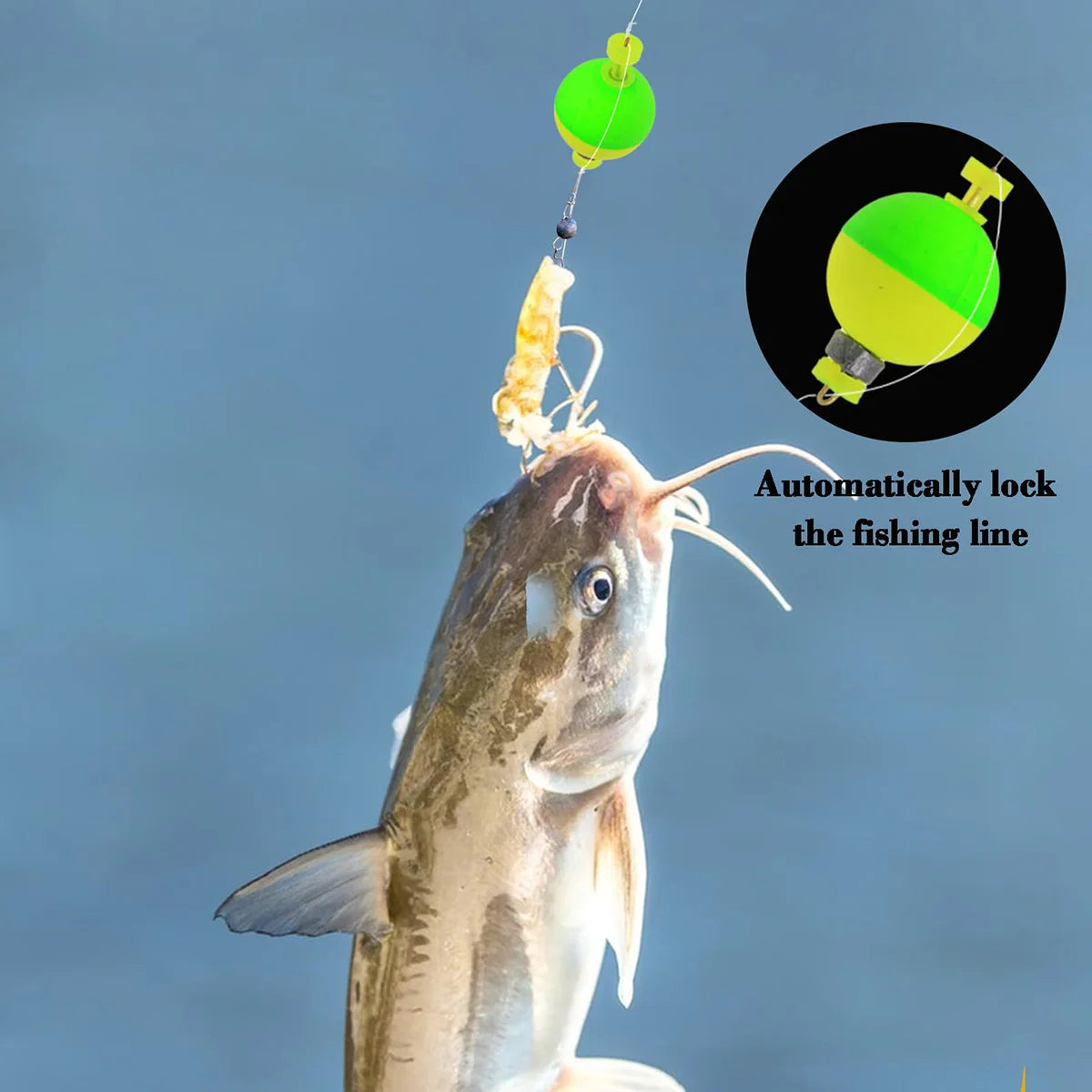 Fishing Bobbers Floats  Foam Snap on Float Weighted Bobbers  Fishing Push Button Snap-on Bobbers Spring Oval Fishing Floats