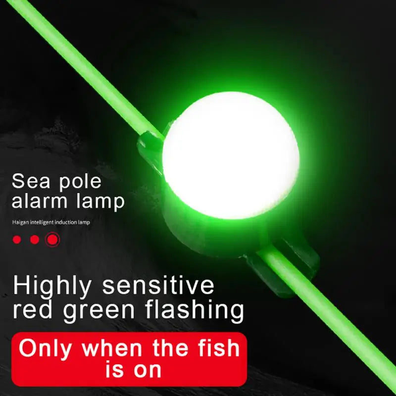 Upgrade Fishing Alarm Light Fishing Bite Accessories Electronic LED Light Smart Reminder Bite Alarm Night Indicator Fishing Tool