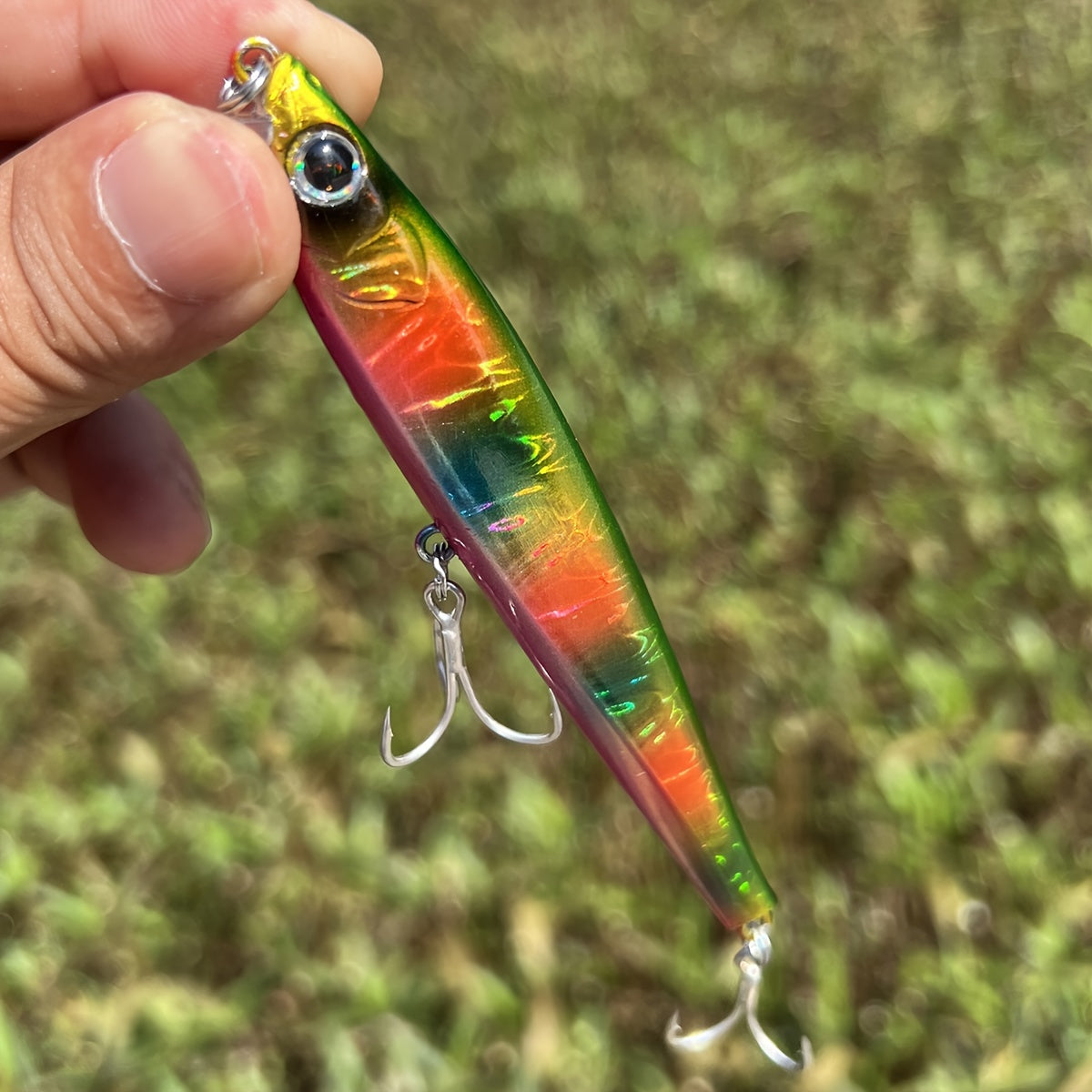 3-Pack High-Index Plastic Fishing Lures, Mixed Colors, Deep Diving Minnows, Tuna & Sardine, for Freshwater & Saltwater Fishing, Sport & Outdoor Equipment