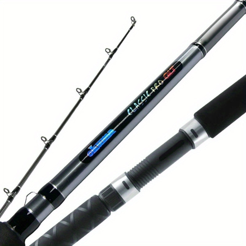 Classic Pro GLT Spinning Fishing Rod - Extra Heavy Action (XXH) Fast Tip, Heavy-Duty Recycled wood construction, Medium Power Action, Large guides with -tangle design, for Freshwater & Saltwater, Ideal for Bass, Trout, Pike,