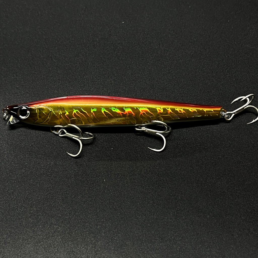 3pcs Isca Pesca Minnow Fishing Lures, 1.5oz Heavy Weight Sinking Jerkbaits, High-Refractive-Index Polymer, Longcasting Artificial Bait for Seabass Trout, Saltwater Sea Bass Plastic Tackle