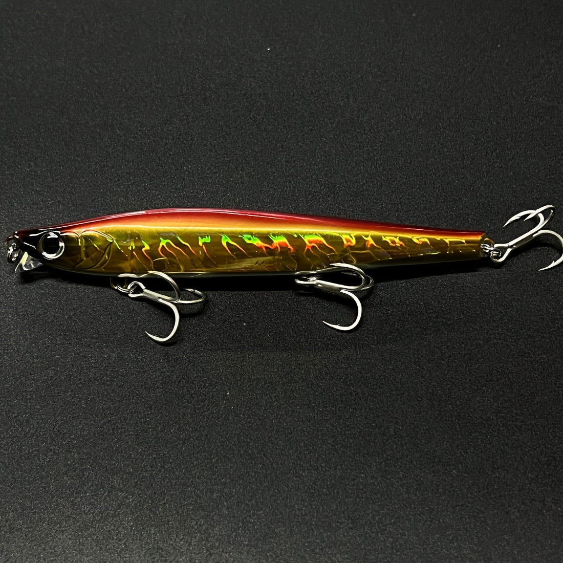 3pcs Isca Pesca Minnow Fishing Lures, 1.5oz Heavy Weight Sinking Jerkbaits, High-Refractive-Index Polymer, Longcasting Artificial Bait for Seabass Trout, Saltwater Sea Bass Plastic Tackle