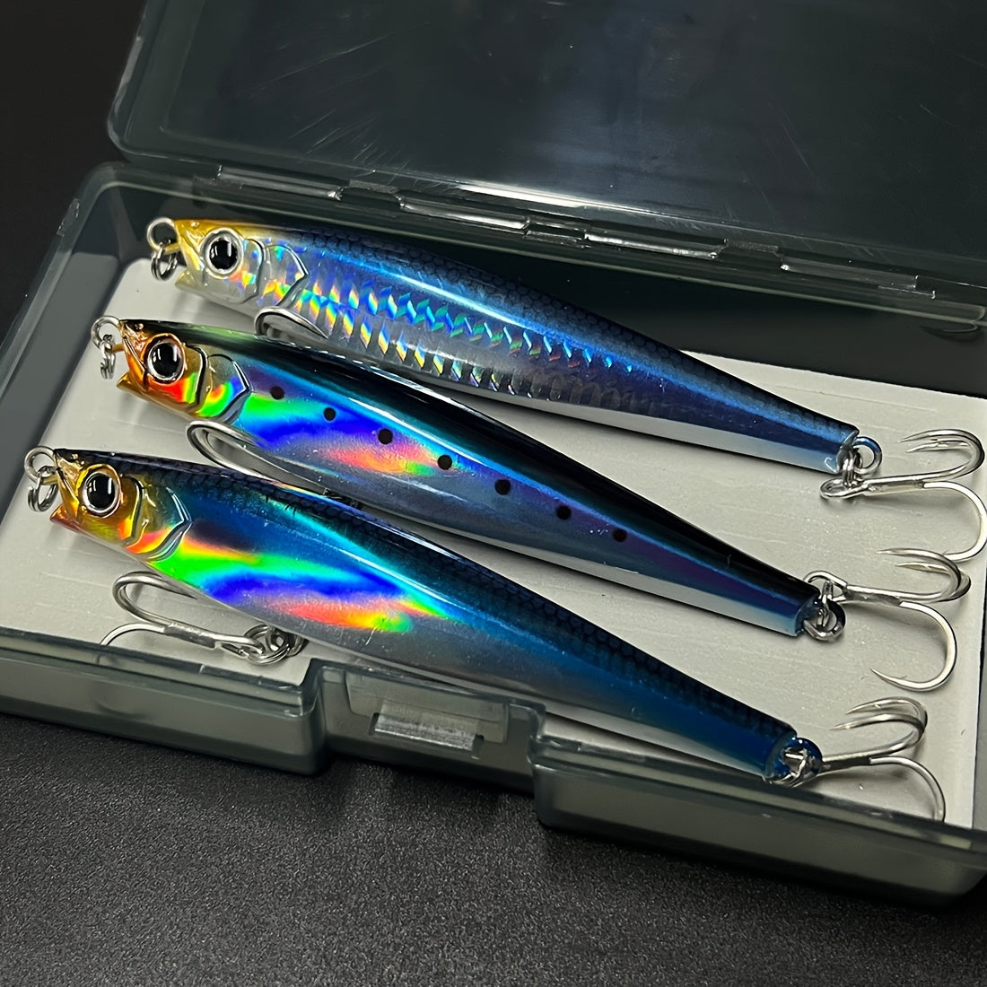 [Heavy Minnow] 3pcs Heavy Sinking Minnow | Long Casting Lipless Sea Fishing Lure Short Lip Heavy Fishing Lure Sinking Pencil 120mm 47g 1.7oz New - Saltwater Long Casting Distance Fishing lures Sea Artificial Bait